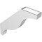 Ekena Millwork 3 1/2-in. W x 22-in. D x 22-in. H Funston Architectural Grade PVC Knee Brace BRCP035X22X22FST - alternate 4